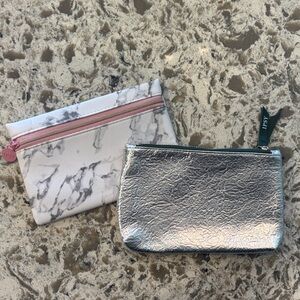 Ipsy Marble and Pink Cosmetic Bag
